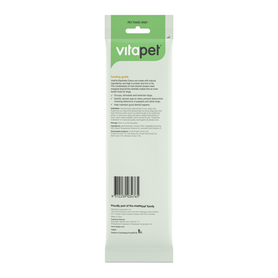 Vitapet Dog Treats Chicken Wrapped Rawhide Bone 1 Pack