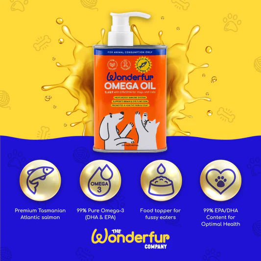 Wonderfur Super Omega Oil for Dogs and Cats 250ml