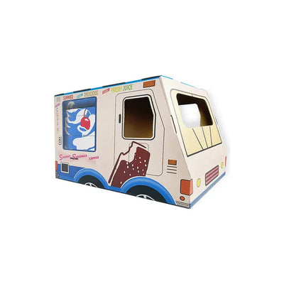 ZODIAC Cat Scratcher Ice Cream Van Blue