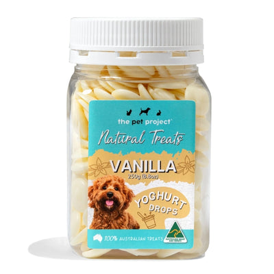 The Pet Projcet VANILLA Yoghurt Drops Dog Treats 250g