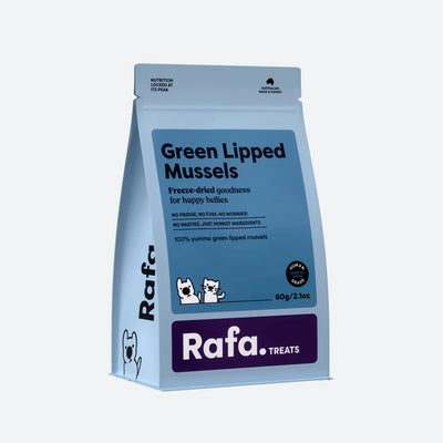 RAFA Raw Freeze-Dried Treats | Human-Grade Lipped Mussels 60g