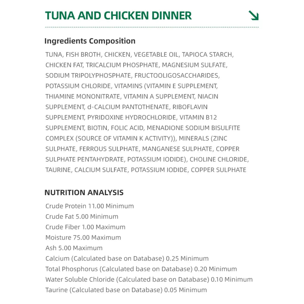 FOOD CHAIN Wet Cat Food - Tuna & Chicken Recipe 80g
