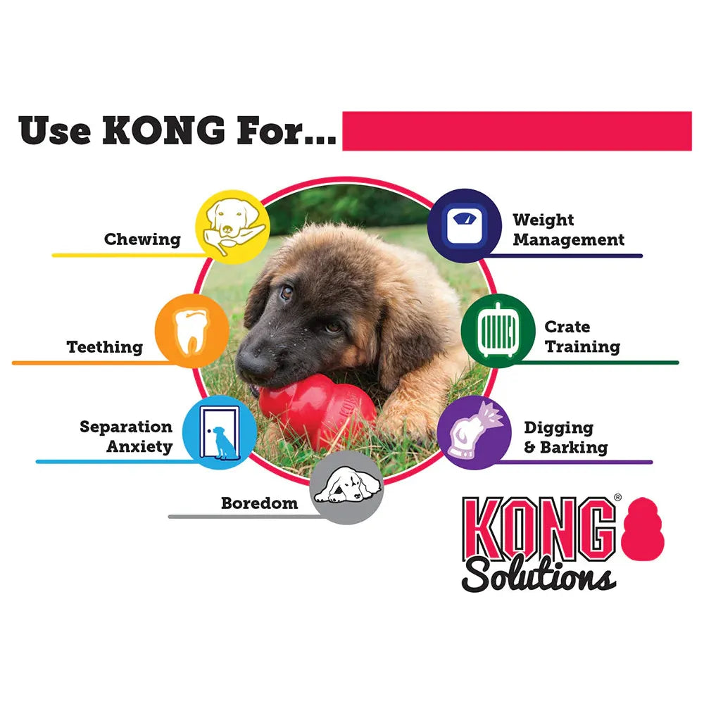 KONG Dog Toy Classic Red Rubber