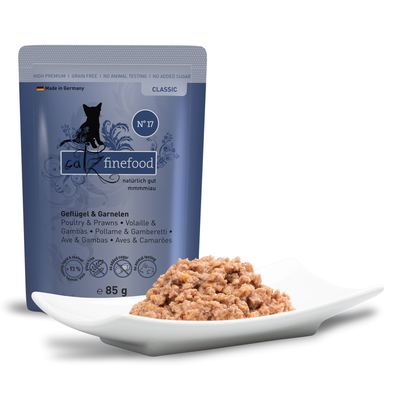 Catz Finefood CLASSIC No.17 – Poultry & Prawns 85g/200g