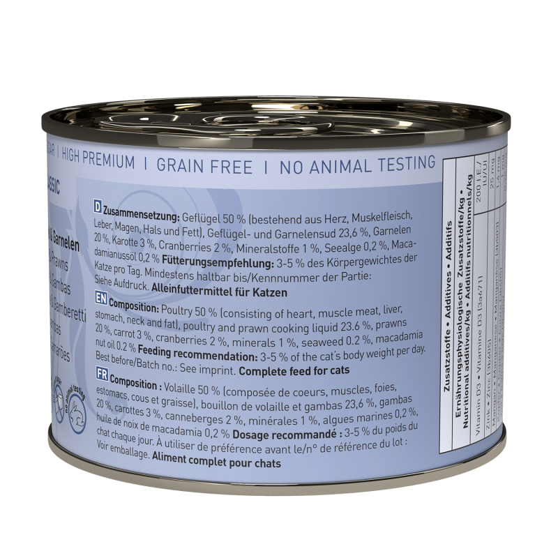 Catz Finefood CLASSIC No.17 – Poultry & Prawns 85g/200g