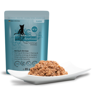 Catz Finefood CLASSIC No.13 – Herring & Shrimp 85g/200g