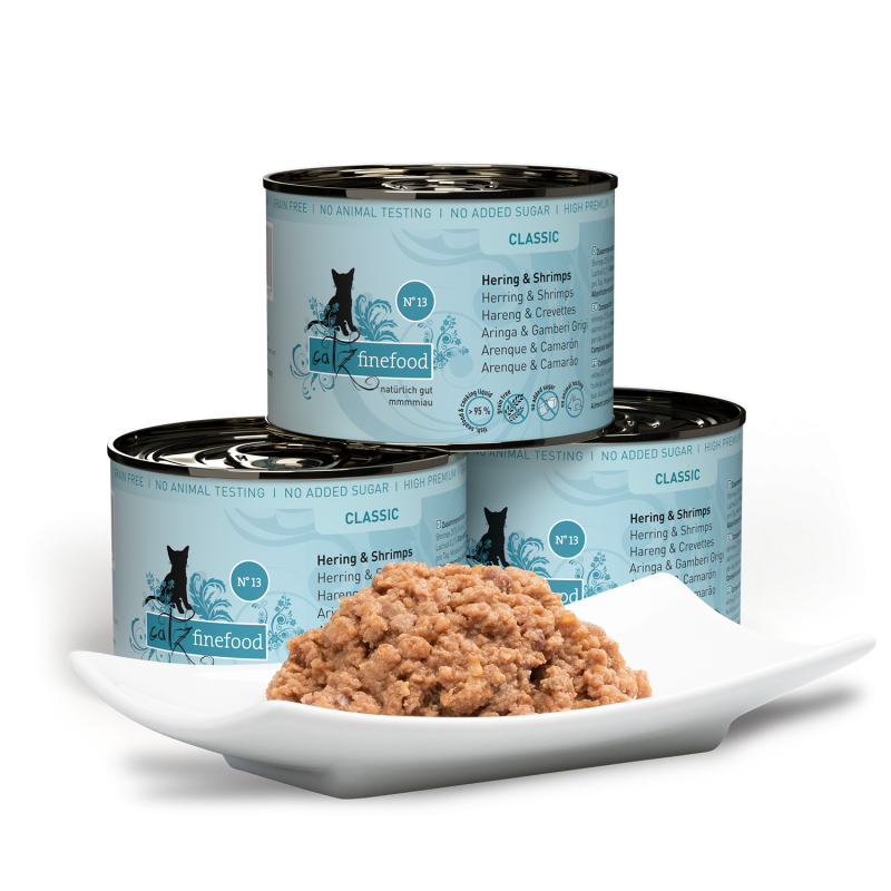 Catz Finefood CLASSIC No.13 – Herring & Shrimp 85g/200g