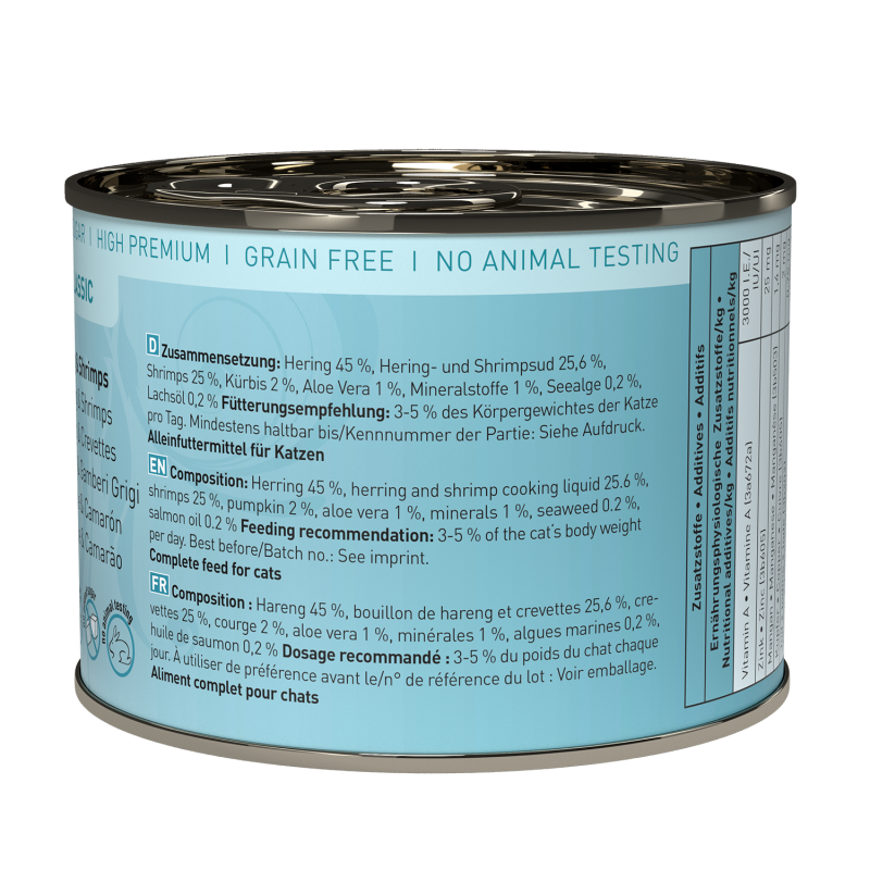Catz Finefood CLASSIC No.13 – Herring & Shrimp 85g/200g