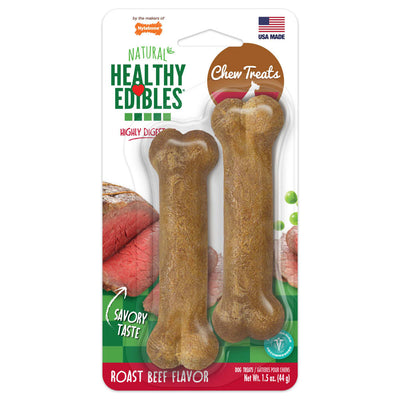 Nylabone Healthy Edibles All-Natural Long Lasting Chew Treats Beef Flavour