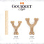 Nylabone Dog Chew Toy Strong Chew Gourmet Style Wishbone - Bacon