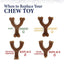 Nylabone Dog Chew Toy Strong Chew Gourmet Style Stick - Peanut Butter