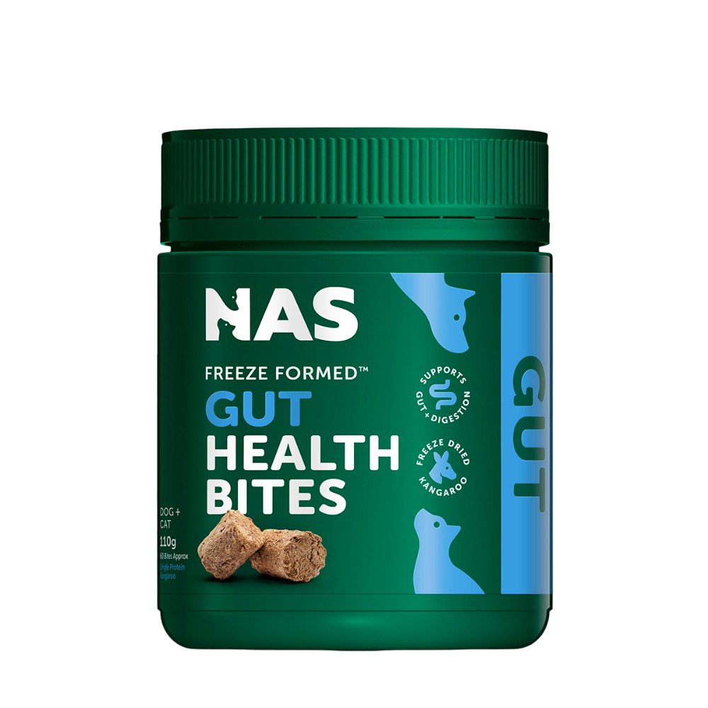 NAS Natural Animal Solutions - Freeze Formed ™ Gut Health Bites For Dogs and Cats