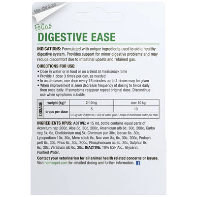 HomeoPet Feline Digestive Ease Cat Drops 15ml