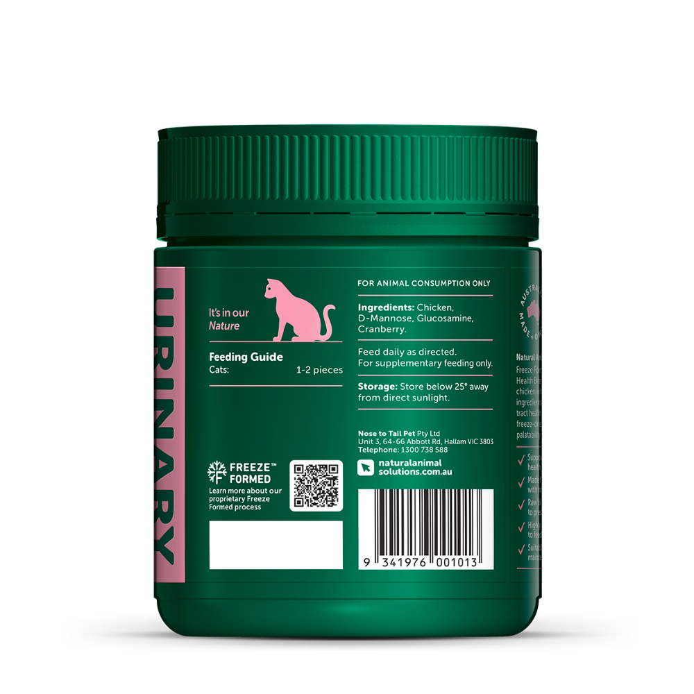 NAS Natural Animal Solutions - Freeze Formed ™ Feline Urinary Health Bites For Cats