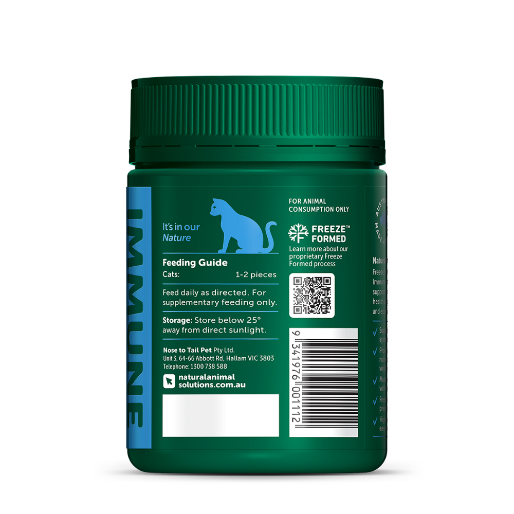 NAS Natural Animal Solutions - Freeze Formed ™ Feline Immune Health Bites For Cats