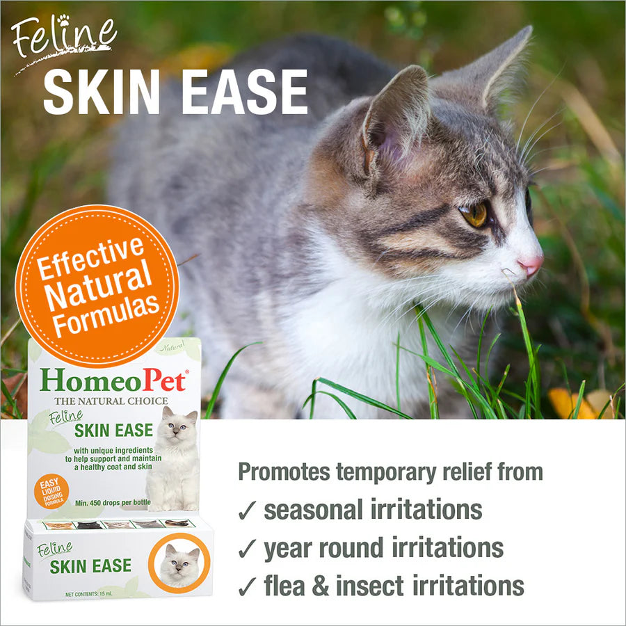 HomeoPet Feline Skin Ease Cat Drops 15ml