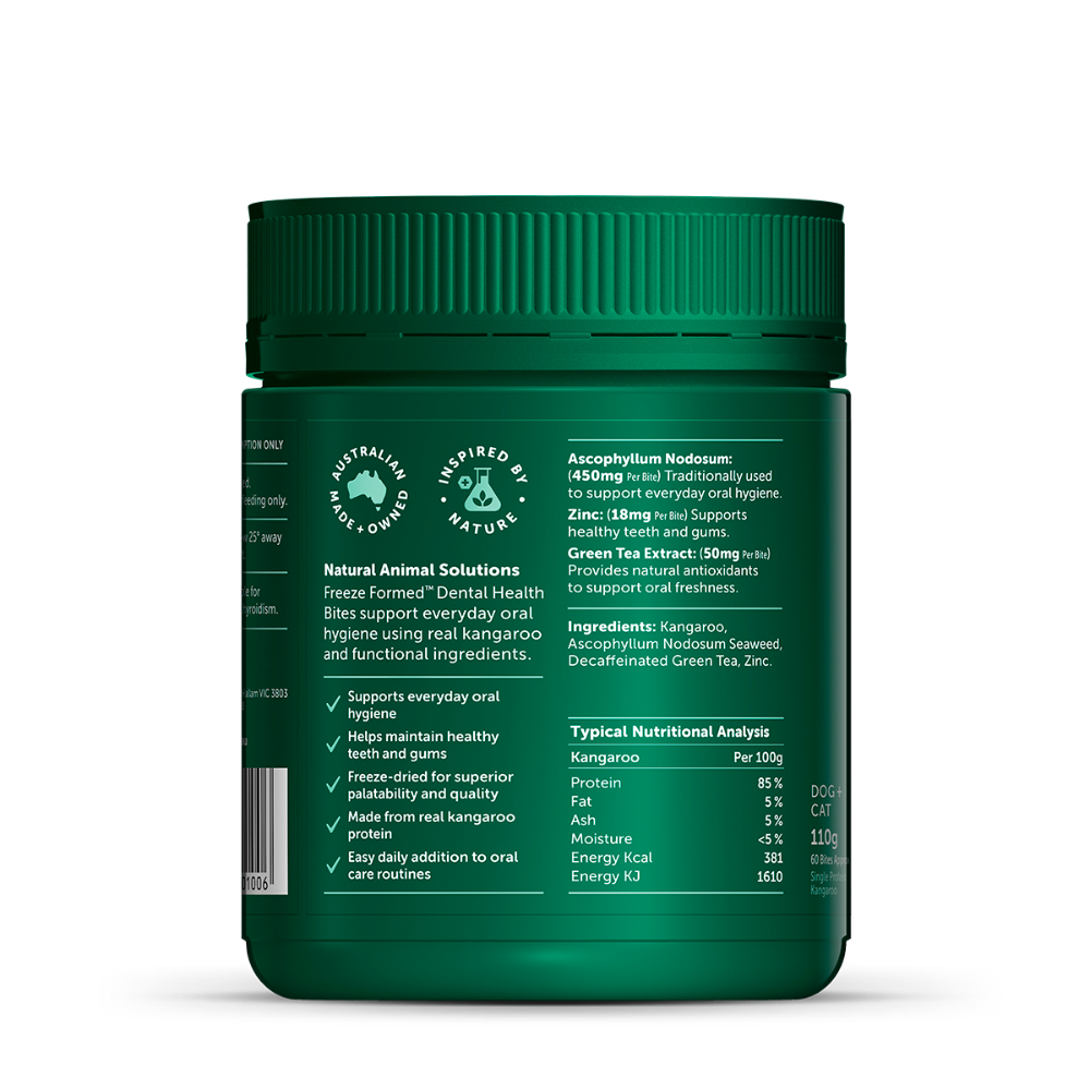 NAS Natural Animal Solutions - Freeze Formed ™ Dental Health Bites For Dogs and Cats