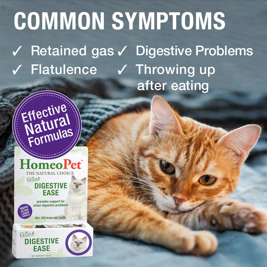 HomeoPet Feline Digestive Ease Cat Drops 15ml