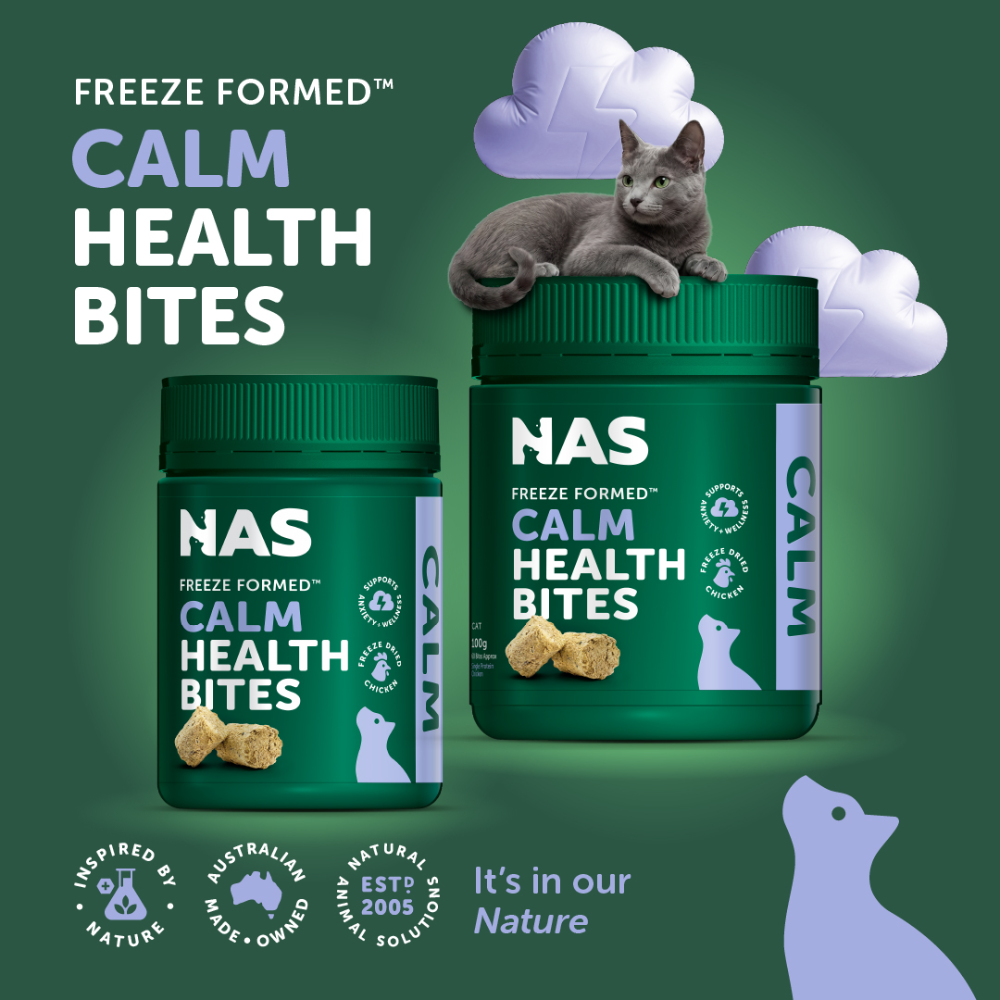 NAS Natural Animal Solutions - Freeze Formed ™ Feline Calm Health Bites For Cats