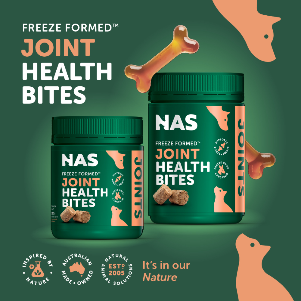 NAS Natural Animal Solutions - Freeze Formed ™ Joint Health Bites For Dogs and Cats