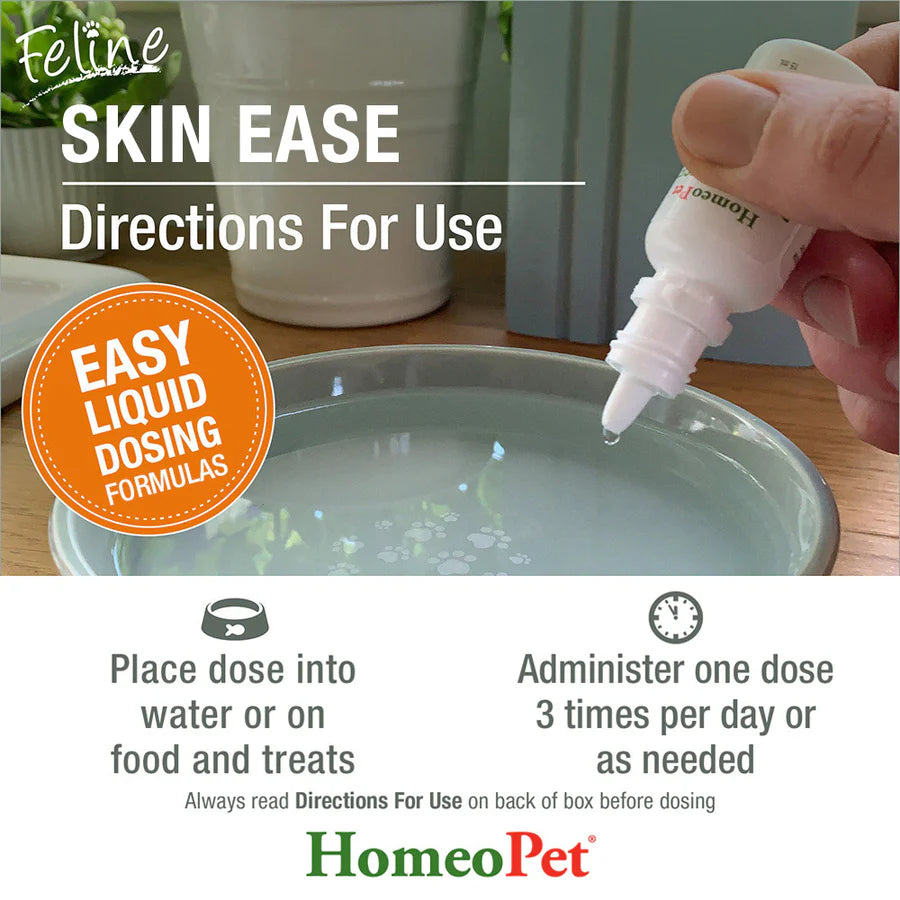 HomeoPet Feline Skin Ease Cat Drops 15ml