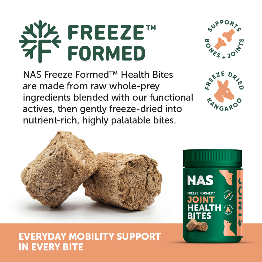 NAS Natural Animal Solutions - Freeze Formed ™ Joint Health Bites For Dogs and Cats