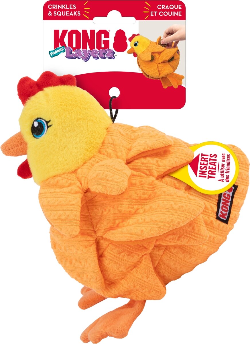KONG Layerz Hen Forage Dog Toy