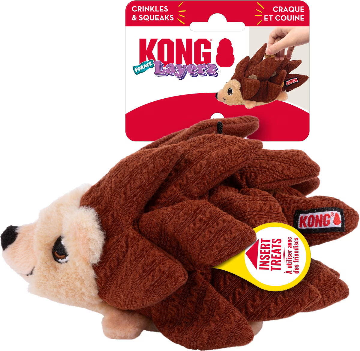 KONG Layerz Hedgehog Forage Dog Toy