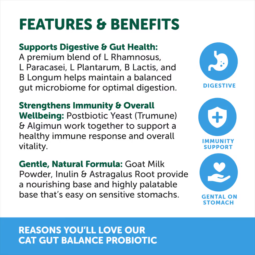 [BBD Nov/2026] NAS Natural Animal Solutions - Gut Balance Probiotic – Feline 80g