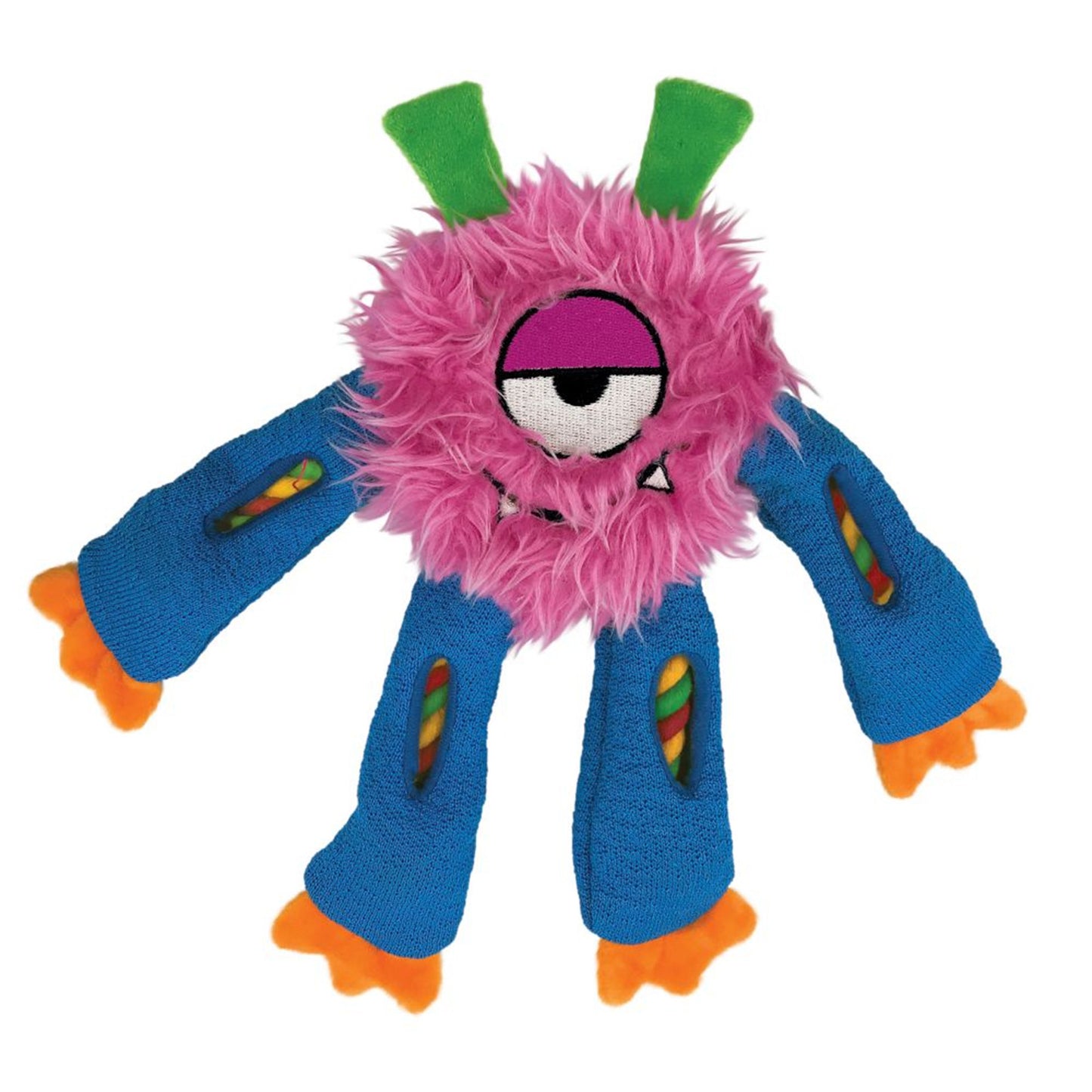 KONG Squeaky Plush Dog Toy Sneakerz Knots Monster Assorted Character