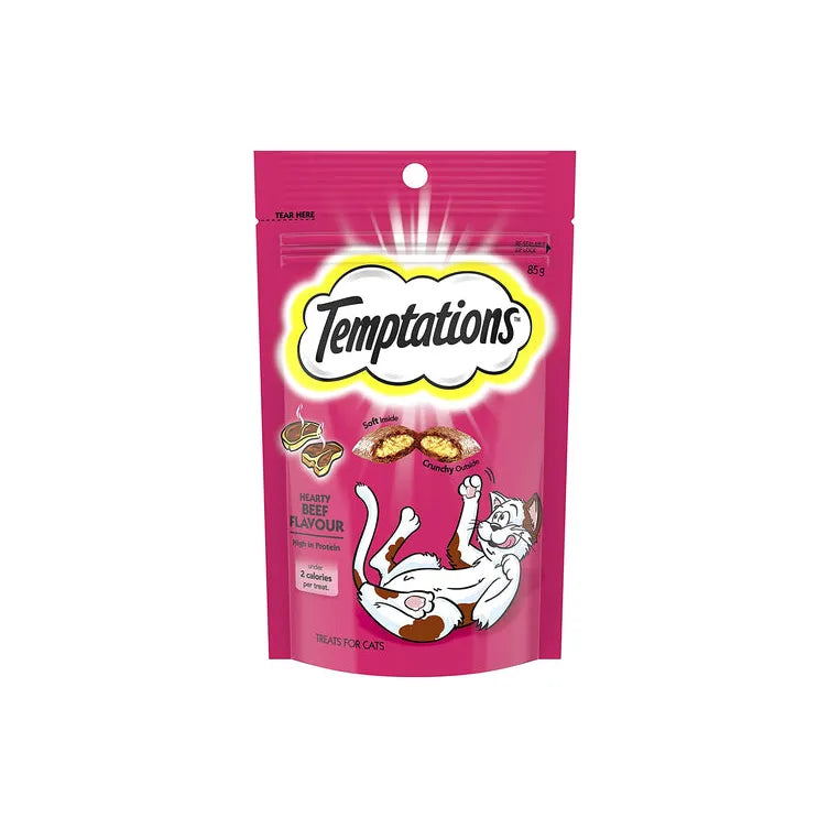 Temptations Cat Treats Hearty Beef 85g