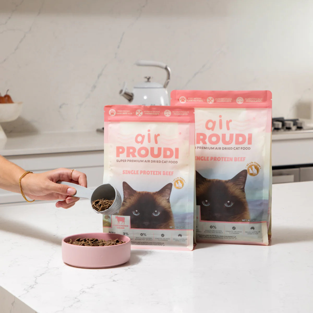 Air Proudi Air Dried Cat Food - Single Protein Beef