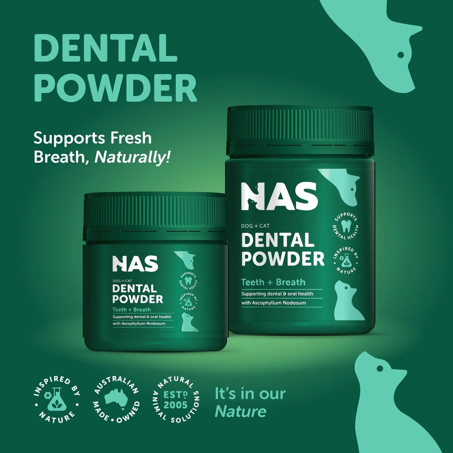 NAS Natural Animal Solutions - Dental Powder