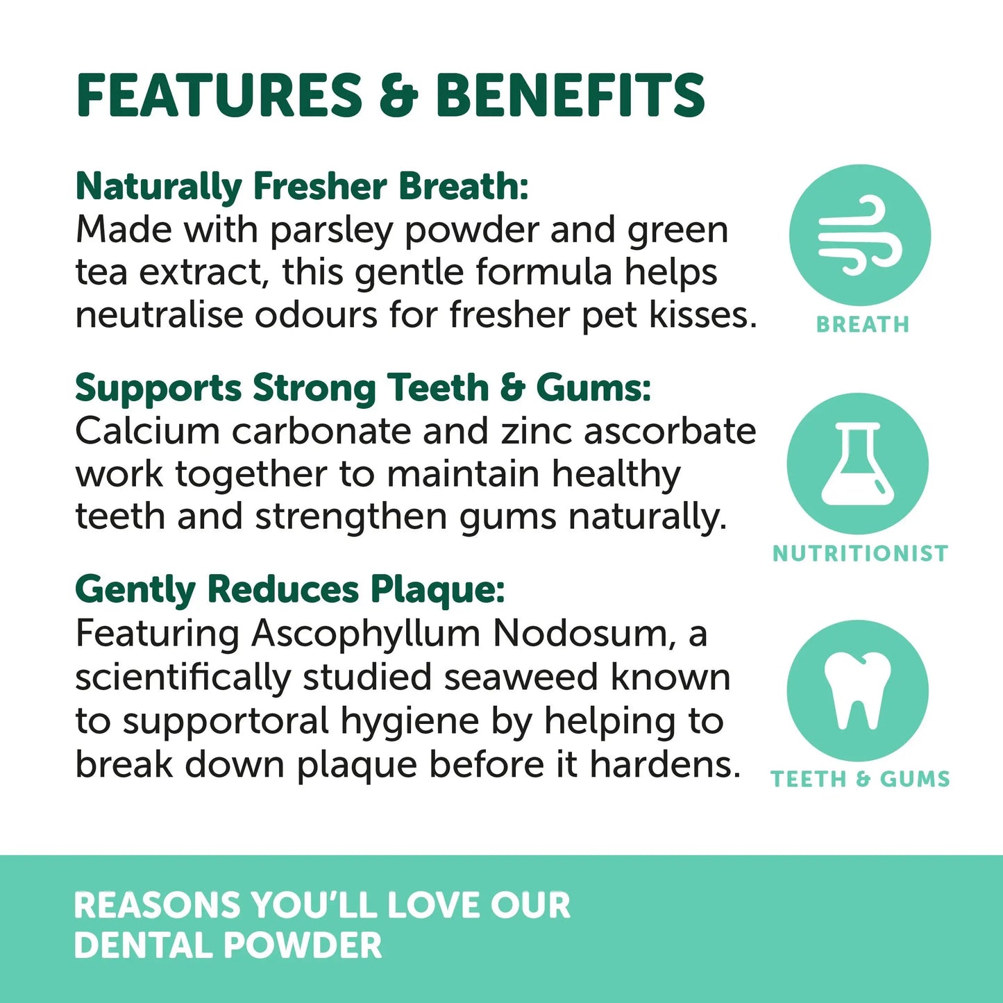 NAS Natural Animal Solutions - Dental Powder