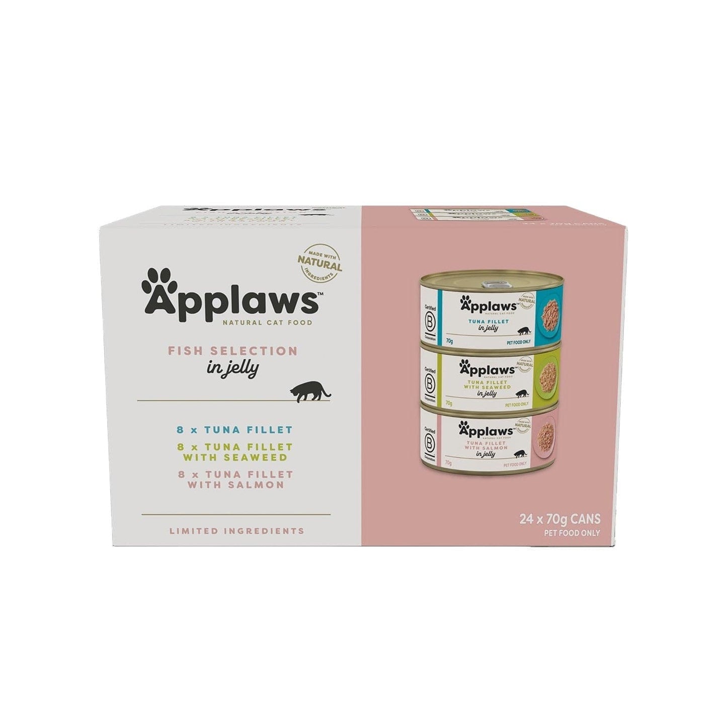 Applaws Wet Cat Food Fish Selection in Jelly 70g x 24