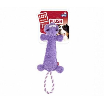 GiGwi Dog Toy - Plush Friends Durable Hippo with Squeaker