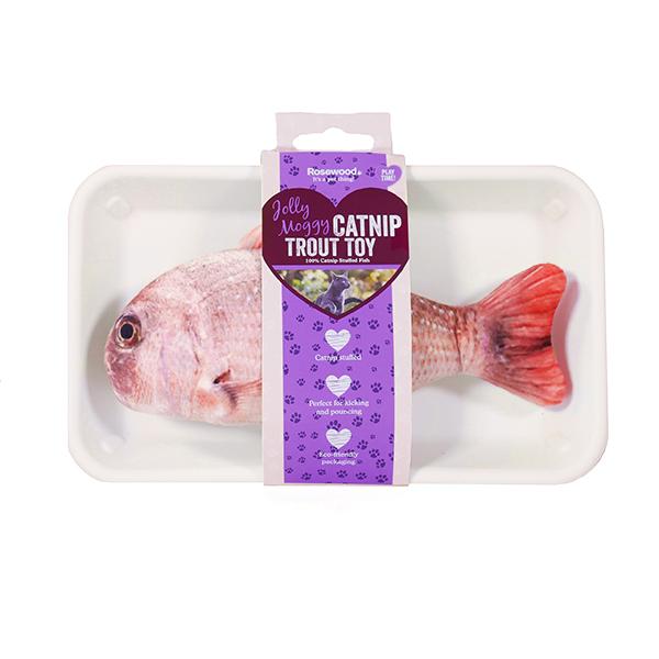 Rosewood Cat Toy Jolly Moggy Catnip Red Snapper
