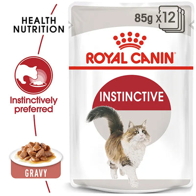 ROYAL CANIN Instinctive Gravy Adult Wet Cat Food 85g x 12