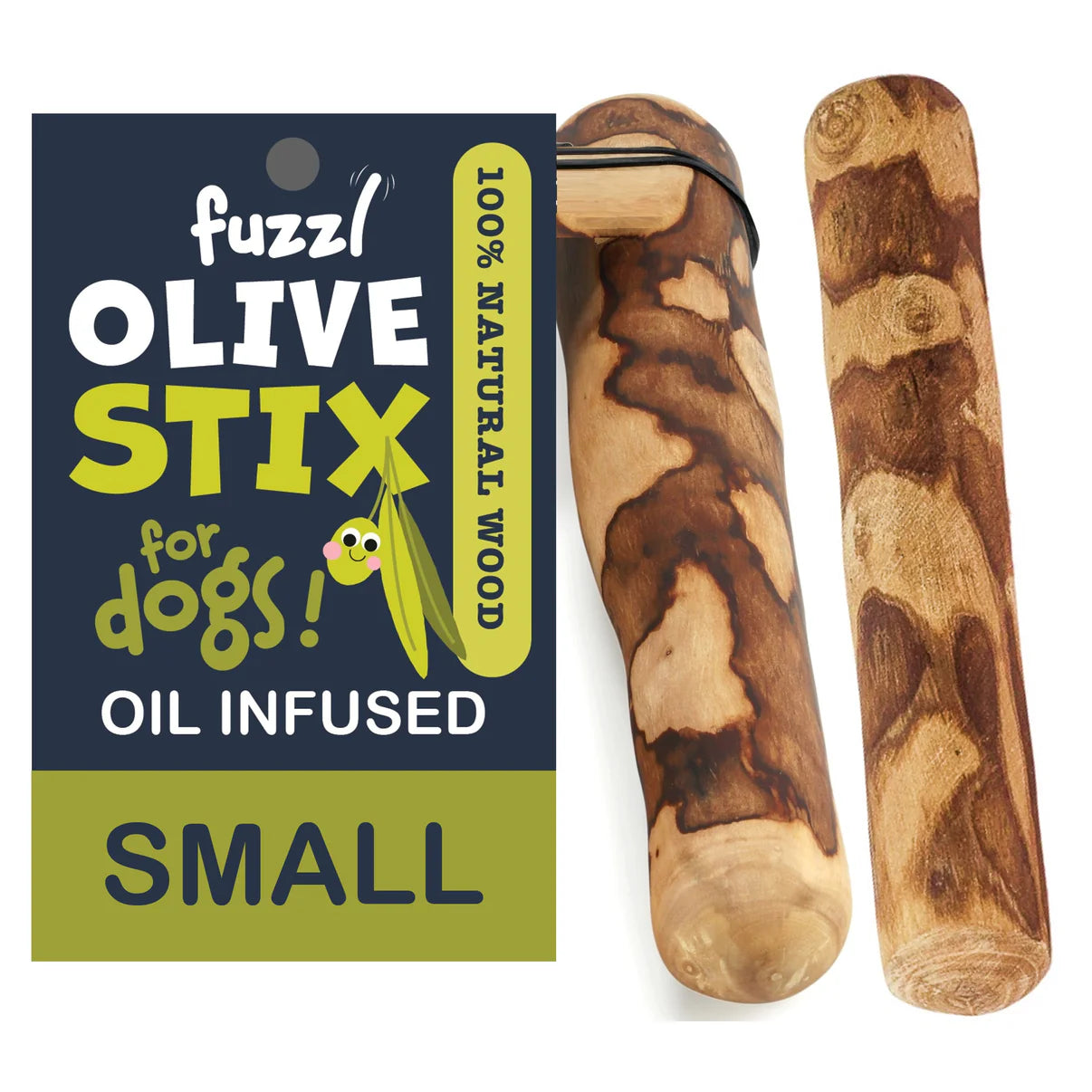 Fuzzl Dog Toy Olive Wood Stix