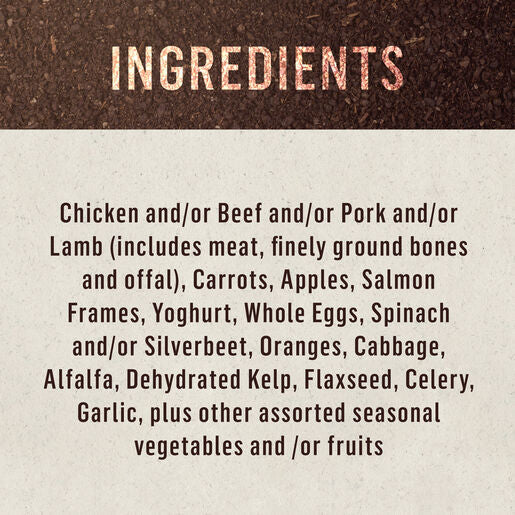 Doctor B's BARF Frozen Raw Dog Food Combo Recipe 227G x 12