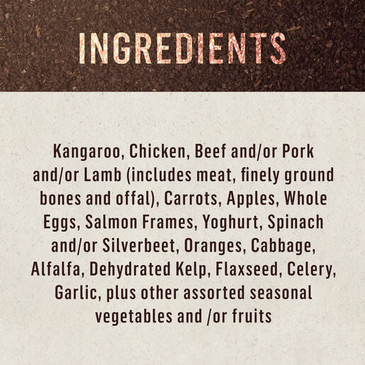 Doctor B's BARF Frozen Raw Dog Food Kangaroo Recipe 227G x 12