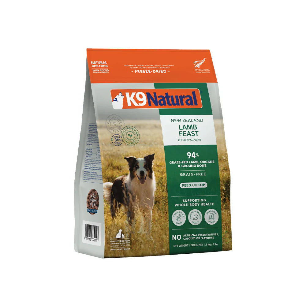 K9 Natural Lamb Feast Freeze-Dried Dog Food