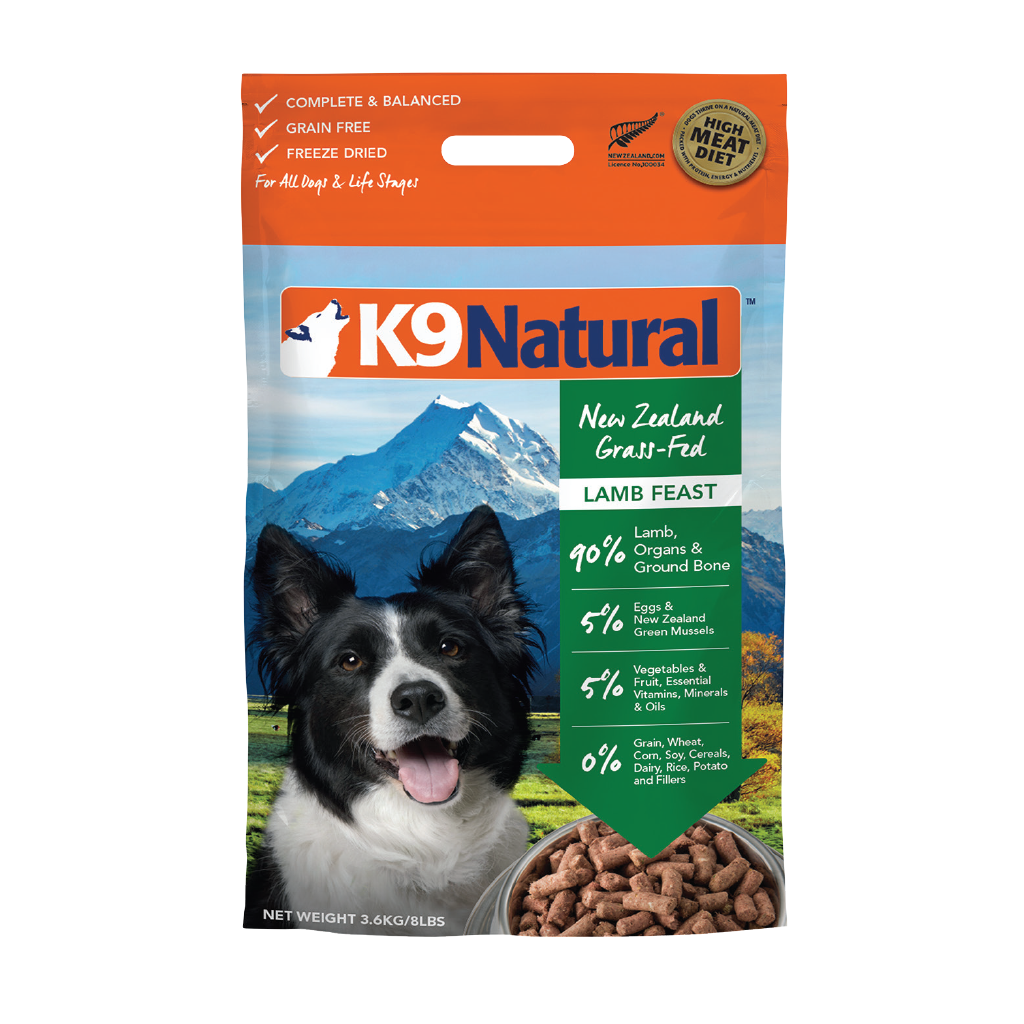 K9 Natural Lamb Feast Freeze-Dried Dog Food