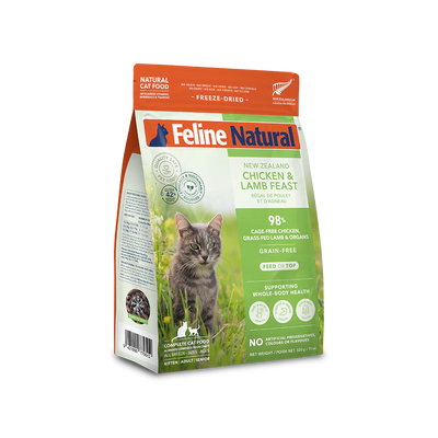 Feline Natural Chicken & Lamb Freeze Dried Cat Food