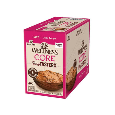 WELLNESS Core Wet Cat Food Tiny Tasters Smooth Pâté Duck Recipe