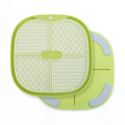 Pet Marvel Pet Licking Food Plate Green