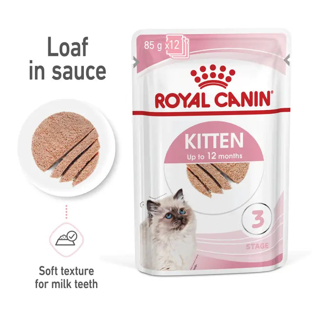 ROYAL CANIN Kitten Loaf Wet Cat Food 85g x 12