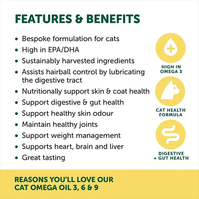 NAS Natural Animal Solutions - Omega Oil – Cat Formula 200ml