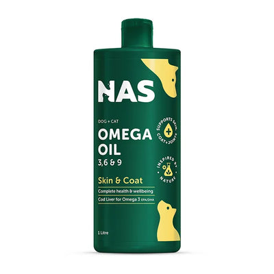 NAS Natural Animal Solutions - Omega 3,6 & 9 Oil 1000ml For Pets