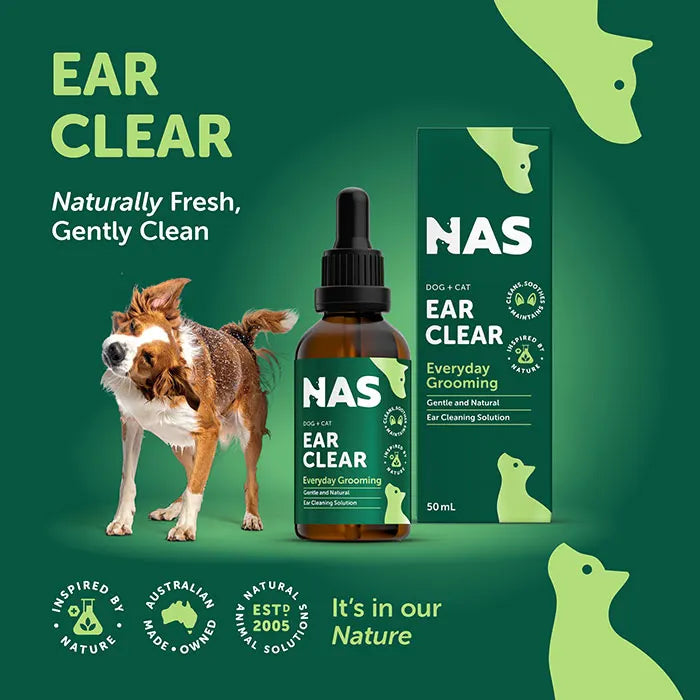 NAS Natural Animal Solutions - Ear Clear Drops 50ml